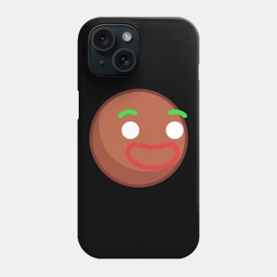 Happy Gingerbread Man Face Phone Case