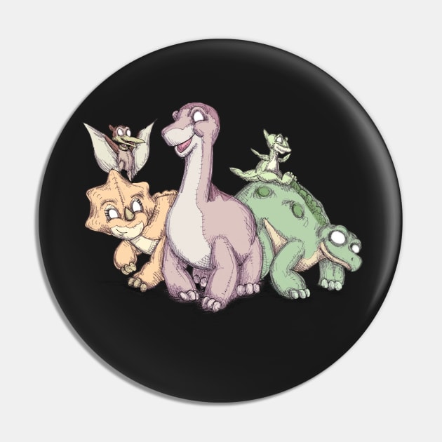 Plush Dinosaurs Pin by LVBart