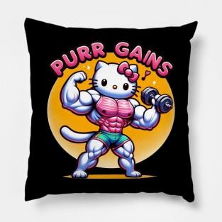 Purr Gains Pillow