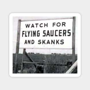 Flying Saucers and Skanks Magnet