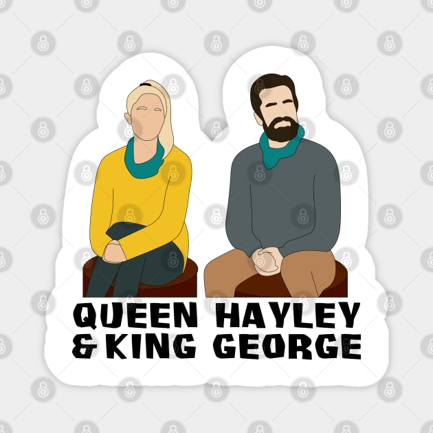 Queen Hayley & King George Australian Survivor Brains VS Brawn Magnet by katietedesco