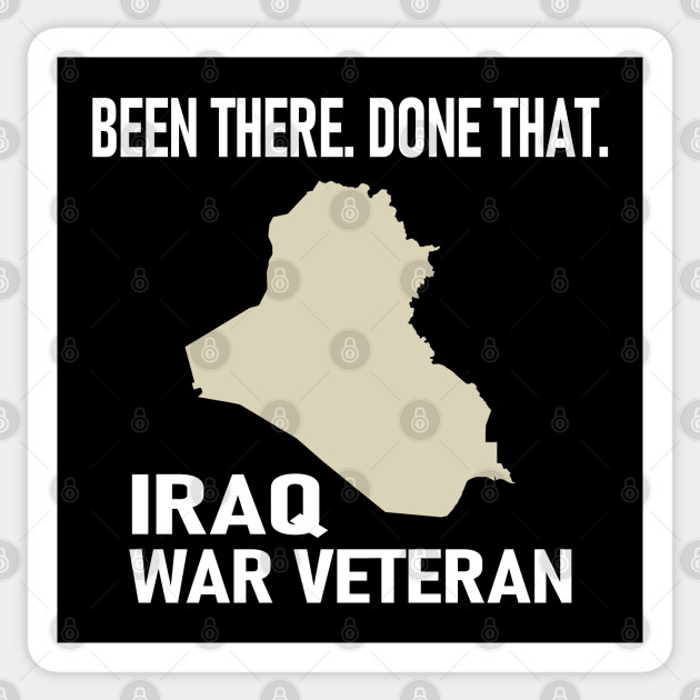 Iraq War Veteran Operation Iraqi Freedom Sticker Teepublic