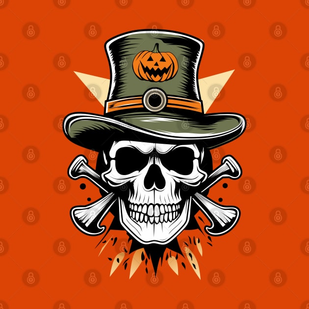 Skull with crossbones Halloween by mirailecs