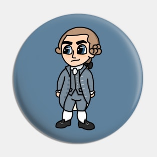 Chibi Alexander Hamilton Pin