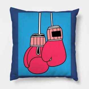 Boxing Female Boxer Retro Boxing Gloves Pillow