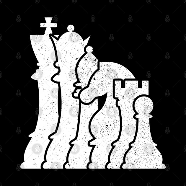 Chess Player Chess Piece White Chess Figures by auviba-design