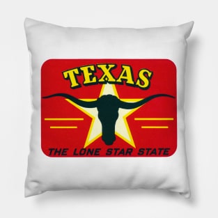 Texas, the Lone Star State Pillow