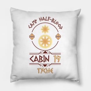 Cabin #19 in Camp Half Blood, Child of Tyche  – Percy Jackson inspired design Pillow