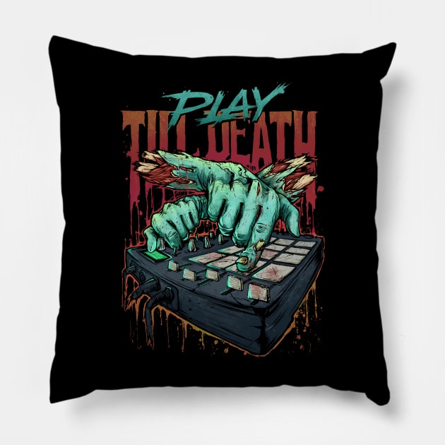 Play till death Pillow by Ottyag