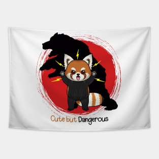 Red Panda with the Shadow of a Bear: A Tale of Courage Tapestry