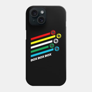 Box Box Box F1 Tyre Compound Options Phone Case