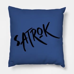 Satrok Brand (Black) Pillow