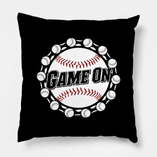 Game On Baseball Lover Pillow