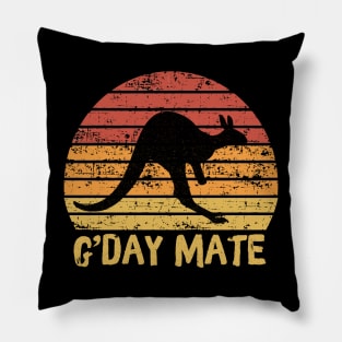 G'day Mate Retro Kangaroo Pillow