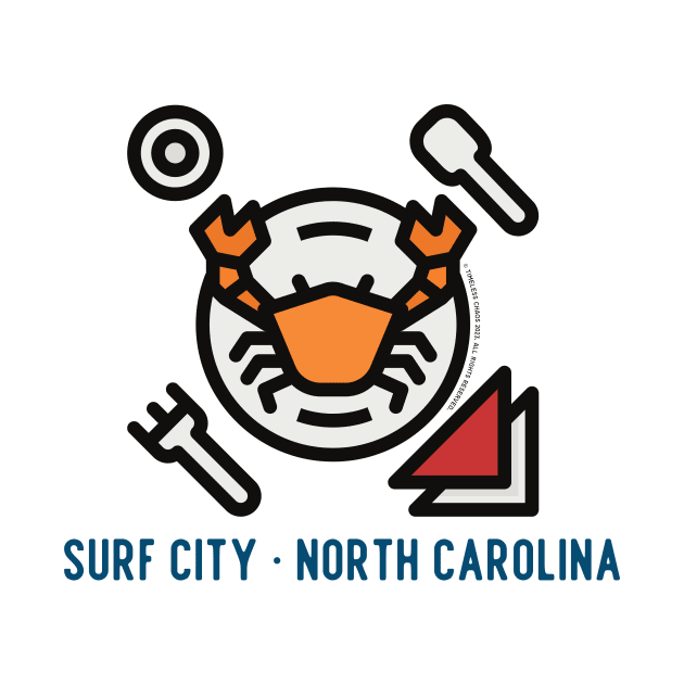 Surf City North Carolina Crab Boil by Timeless Chaos