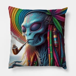 aliens rastafari Pillow