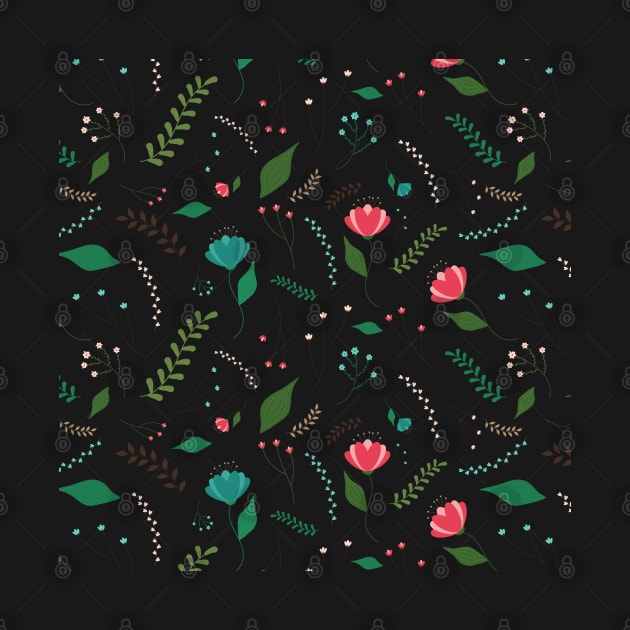 Spring Wild Flowers Pattern by Annetta