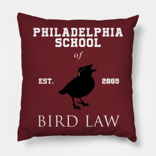 Philadelphia School of Bird Law Pillow