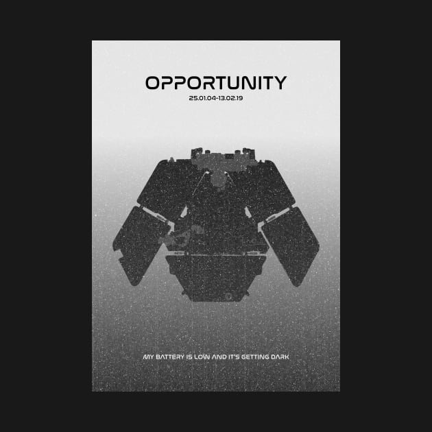 Opportunity Rover - My battery is low and it's getting dark by Walford-Designs
