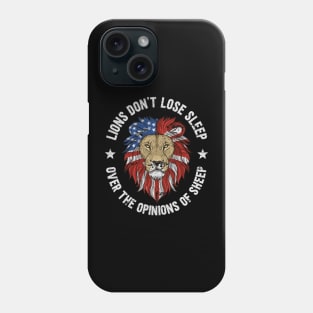 inspirational quote " lions not sheep " Phone Case