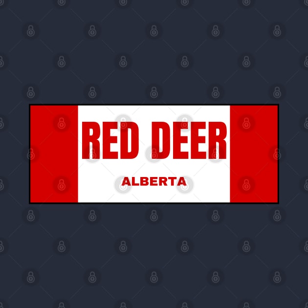 Red Deer City in Canadian Flag Colors by aybe7elf