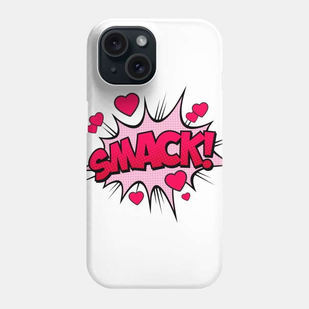 Smack Comic Text Phone Case by JunkyDotCom