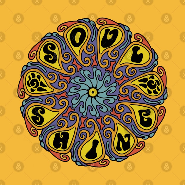 Soul Shine Psychedelic Mandala by Slightly Unhinged