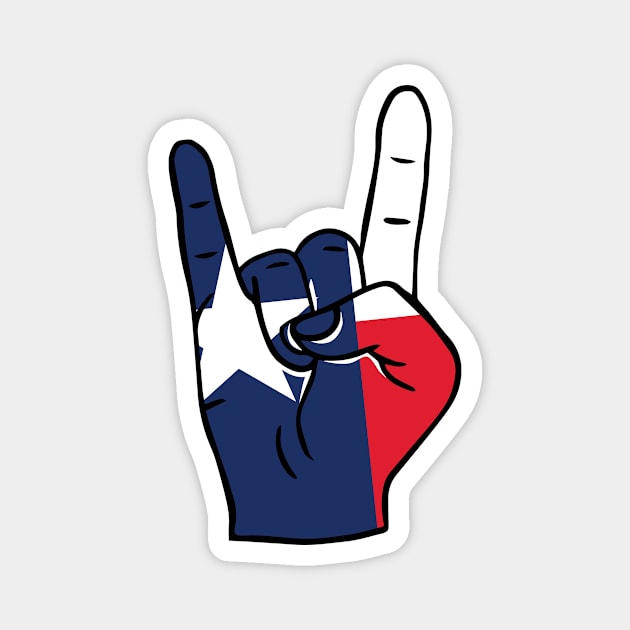 Rock On, Texas Magnet by SLAG_Creative