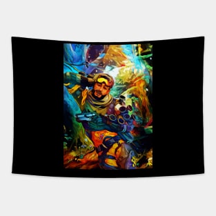 Holographic trikster Tapestry