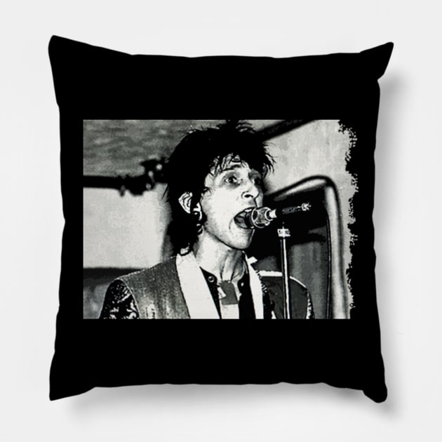 Johnny Thunders New York Dolls Punk mic. Pillow by Hoang Bich