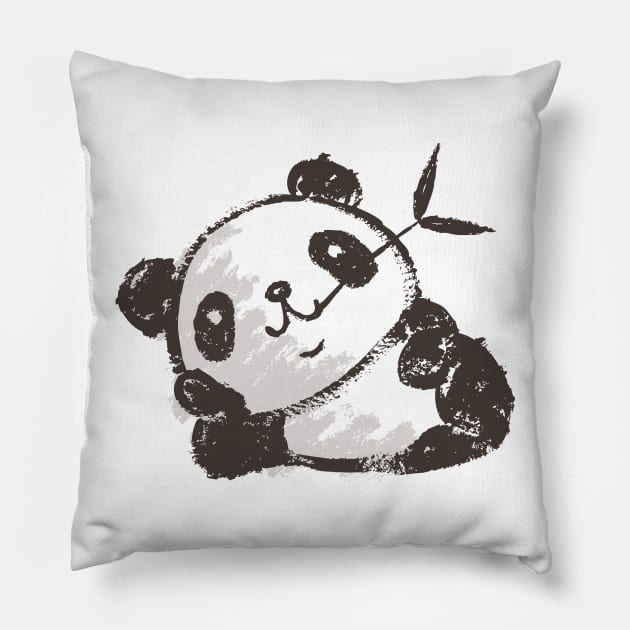 Panda that is relaxing Pillow by sanogawa