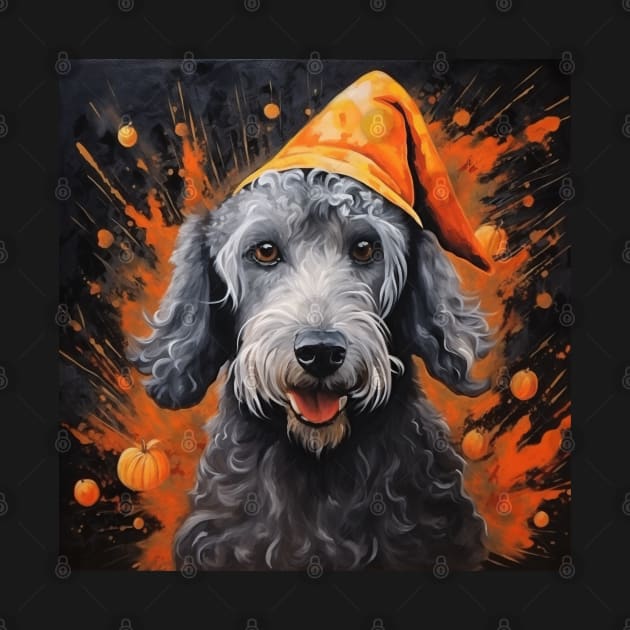 Halloween Bedlington Terrier by NatashaCuteShop