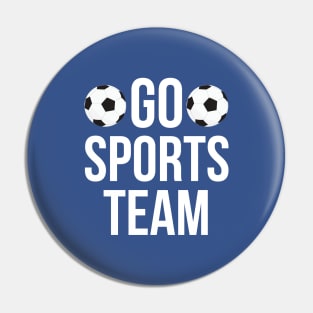 Go sports team typography design Pin