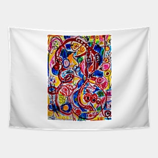 Abstract Covid Tapestry