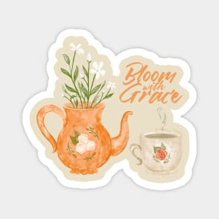 Bloom with grace Magnet