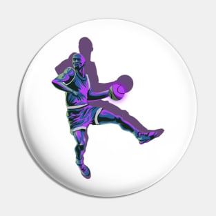 Retro Basketball player Pin