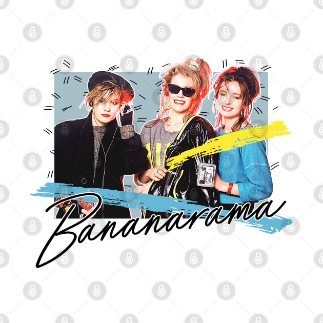 Bananarama - Retro 80s Fan Art Design by DankFutura