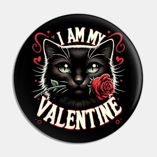 Valentines cat Pin