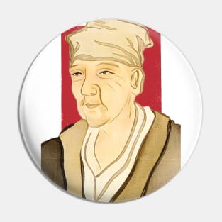 Japanese Poet Matsuo Bashō illustration Pin