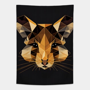 Triangle Mouse - Abstract polygon animal face staring Tapestry