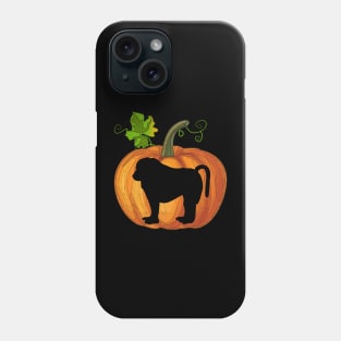 Baboon in pumpkin Phone Case