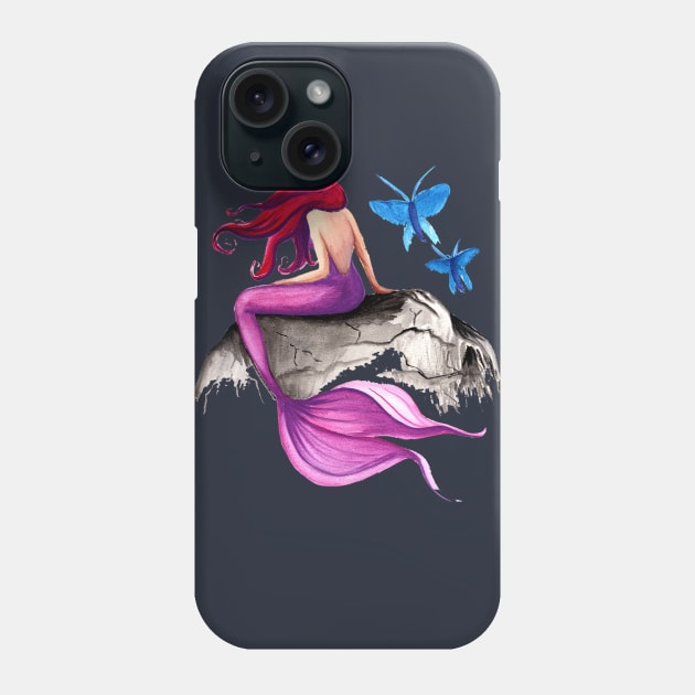 Pink Mermaid Phone Case by Danipost