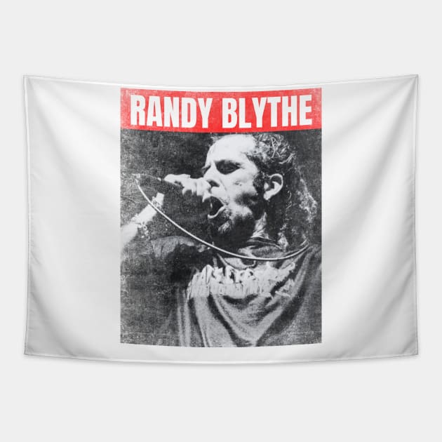 Randy Blythe urban bw Tapestry by partikelir.clr