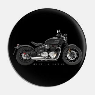 Triumph Bonneville Bobber 17 black, sn Pin