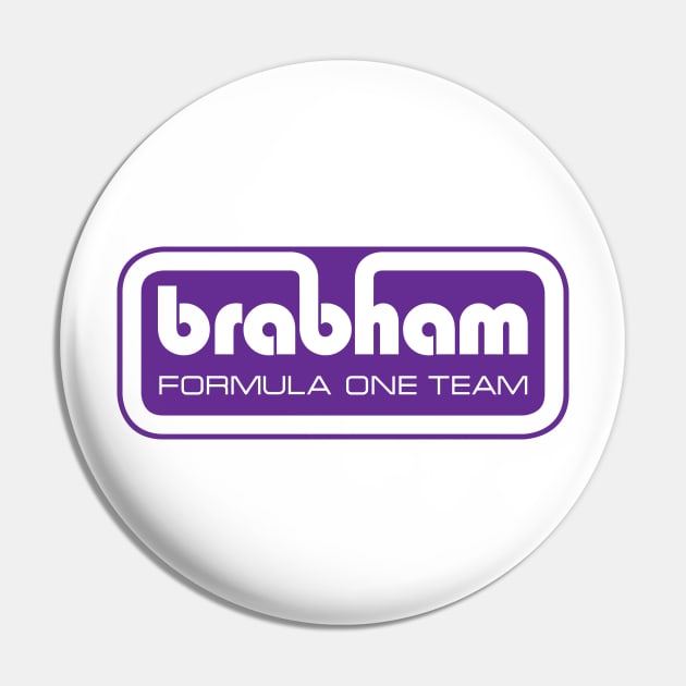 Brabham Formula One Team logo 1973/4 - purple print Pin by retropetrol