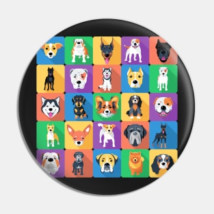 Copy of Dogs flat design Pin