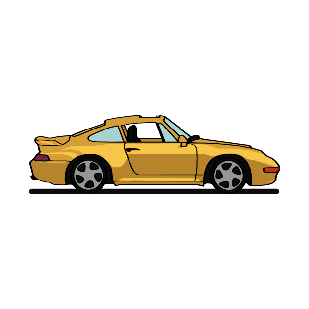 Porsche 911 993 Pastel Yellow by antipc