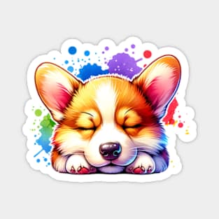 Dreamy Corgi Bliss Magnet