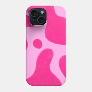 Pink and Pink Abstract Pattern Phone Case