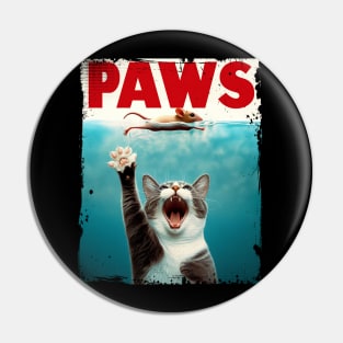 Paws | Movies | Cat & Mouse | T Shirt Design Pin